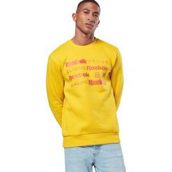 Reebok Classics International Bluza Żółty. Żółte bluzy męskie Reebok, l, z nadrukiem, z bawełny, bez kołnierzyka, bez rękawów, bez kaptura. Za 240,95 zł.