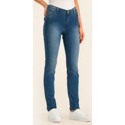 Jeansy Skinny Fit Trussardi Jeans Kate Royal 56J00005. Niebieskie jeansy damskie Trussardi Jeans, bez wzorów, z elastanu. W wyprzedaży za 219,00 zł.