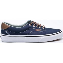 Vans - Tenisówki. Niebieskie trampki męskie Vans, bez wzorów, ze skóry, na sznurówki. W wyprzedaży za 179,90 zł.