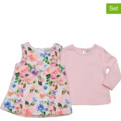 2-częściowy zestaw "Dress" w kolorze jasnoróżowym. Różowe sukienki niemowlęce Just Too Cute, bez wzorów, z bawełny, bez rękawów, mini, rozkloszowane. W wyprzedaży za 85,95 zł.