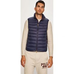 Polo Ralph Lauren - Bezrękawnik. Niebieskie płaszcze męskie Polo Ralph Lauren, xl, bez wzorów, z poliesteru, bez kaptura. W wyprzedaży za 799,90 zł.