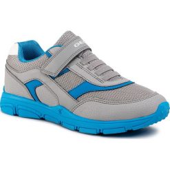 Sneakersy GEOX - J N.Torque B. B J027NB 0CE14 C0667 D Grey/Torquise. Szare trampki chłopięce Geox, bez wzorów, ze skóry ekologicznej, na rzepy. Za 219,00 zł.