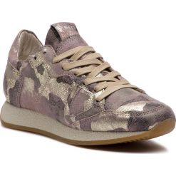 Sneakersy PHILIPPE MODEL - Monaco MNLD CM01 Camouflage Metal Lilac Or. Różowe półbuty damskie Philippe Model, na co dzień, bez wzorów, ze skóry, bez obcasa, na płaskiej podeszwie, bez zapięcia. W wyprzedaży za 769,00 zł.