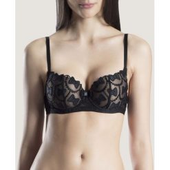 Biustonosz balkonetka Aubade VIKTOR&ROLF The Bow Collection OC04. Czarne biustonosze Aubade, bez wzorów, z elastanu. W wyprzedaży za 329,00 zł.