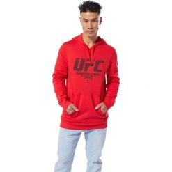 Reebok UFC Fan Bluza Czerwony. Czerwone bluzy męskie Reebok, s, z nadrukiem, z bawełny, bez kołnierzyka, bez rękawów, bez kaptura. Za 214,95 zł.