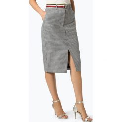 Tommy Hilfiger - Spódnica damska z dodatkiem lnu – Rosalia, niebieski. Niebieskie spódniczki damskie TOMMY HILFIGER, w paski, ołówkowe. Za 349,95 zł.