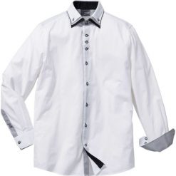 Koszule męskie: Koszula biznesowa Slim Fit bonprix biały