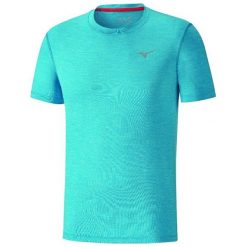 Mizuno Koszulka Impulse Core Tee Diva Blue Mel L. Niebieskie koszulki sportowe męskie marki Mizuno, m, z krótkim rękawem, na fitness i siłownię. W wyprzedaży za 85,00 zł.