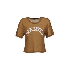 T-shirty z krótkim rękawem American Retro FRED CROPPED. Pomarańczowe t-shirty damskie American Retro, bez wzorów, retro, bez kołnierzyka. W wyprzedaży za 209,40 zł.