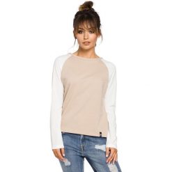 CARTER Bluzka z rękawami z tkaniny - beżowa. Brązowe bluzki damskie BE, s, bez wzorów, z elastanu, eleganckie, bez kołnierzyka, bez rękawów. W wyprzedaży za 109,00 zł.