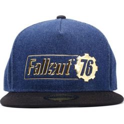Fallout 76 - Logo Badge Czapka Snapback niebieski. Niebieskie czapki z daszkiem damskie Fallout, z aplikacjami, z tworzywa sztucznego. Za 79,90 zł.