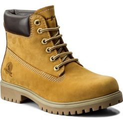 Trapery CANGURO - A028-300 Yellow/Brown. Żółte buty zimowe męskie marki Canguro, ze skóry ekologicznej. W wyprzedaży za 149,00 zł.
