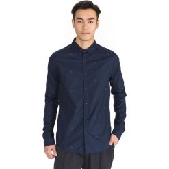Scotch & Soda Koszula Niebieski. Niebieskie koszule męskie Scotch & Soda, l, bez wzorów, z bawełny, bez kołnierzyka, z długim rękawem. Za 307,95 zł.