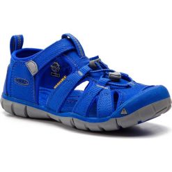 Sandały KEEN - Seacamp II Cnx 1020688 Bright Blue. Niebieskie sandały chłopięce marki Keen, z tworzywa sztucznego, bez zapięcia. Za 249,95 zł.