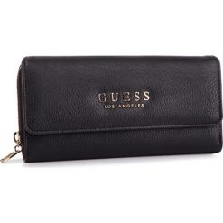 Duży Portfel Damski GUESS - SWVG72 90620 BLA. Czarne portfele damskie marki Guess, z aplikacjami, ze skóry. Za 279,00 zł.