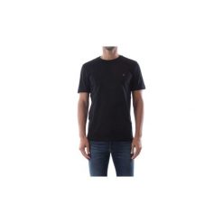 T-shirty z krótkim rękawem Calvin Klein Jeans K10K103076 COTTON LOGO. Czarne t-shirty męskie Calvin Klein Jeans, s, bez wzorów, z jeansu, bez kołnierzyka, krótkie. Za 91,78 zł.