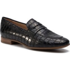 Lordsy GEOX - D Marlyna B D828PB 0006Y C9999 Black. Czarne półbuty damskie Geox, ze skóry ekologicznej, bez obcasa, na obcasie. W wyprzedaży za 269,00 zł.