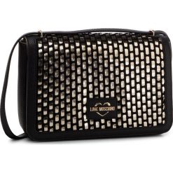 Torebka LOVE MOSCHINO - JC4292PP07KM190B Oro/Nero. Czarne listonoszki damskie marki Love Moschino, ze skóry ekologicznej. Za 879,00 zł.