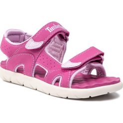 Sandały TIMBERLAND - Perkins Row Strap Sandal TB0A1NP7D561 Medium Pink. Różowe sandały dziewczęce Timberland, ze skóry ekologicznej, bez zapięcia. W wyprzedaży za 159,00 zł.