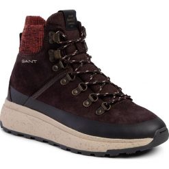 Sneakersy GANT - Tomas 19643887 Dark Brown G46. Pomarańczowe sneakersy męskie GANT, na co dzień, bez wzorów, ze skóry, bez zapięcia. W wyprzedaży za 489,00 zł.