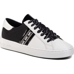 Sneakersy MICHAEL MICHAEL KORS - Keaton Stripe Sneaker 43R0KTFS1D Opticwht/Blk. Czarne półbuty damskie MICHAEL Michael Kors, ze skóry ekologicznej. Za 669,00 zł.