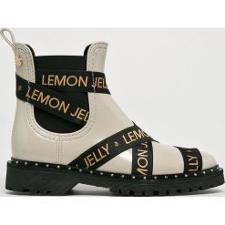 Lemon Jelly - Kalosze Frankie. Brązowe kalosze damskie Lemon Jelly, bez wzorów, z materiału. W wyprzedaży za 359,90 zł.