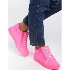 Fuksjowe Neonowe Sneakersy Let It Go. Sneakersy damskie Renee, ze skóry. Za 89,99 zł.