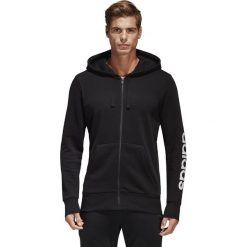 BLUZA ADIDAS Z KAPTUREM ESSENTIALS LINEAR (L). Bluzy męskie Adidas, m, bez wzorów, z bawełny, z kapturem, bez rękawów, z kapturem. W wyprzedaży za 149,99 zł.
