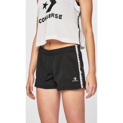 Converse - Szorty. Czarne spodenki sportowe damskie Converse, s, bez wzorów, z poliesteru, sportowe. W wyprzedaży za 89,90 zł.