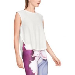 Under Armour Breathe Dolman Top Biały. Białe bluzki damskie Under Armour, xs, bez wzorów, z elastanu, bez kołnierzyka. Za 206,95 zł.