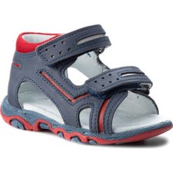 Sandały BARTEK - 31825-0M8 Niebieski. Niebieskie sandały chłopięce Bartek, ze skóry, bez zapięcia. W wyprzedaży za 149,00 zł.