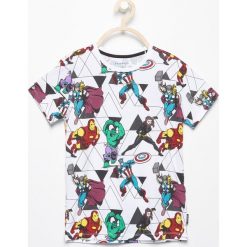 T-shirty chłopięce z nadrukiem: T-shirt z nadrukiem marvel – Biały