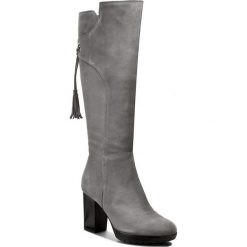 Buty zimowe damskie: Kozaki ANN MEX – 7775 11D Szary
