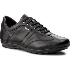 Półbuty GEOX - U Symbol B Abx B U44P2B 00043 C9999 Black. Czarne półbuty męskie Geox, na co dzień, bez wzorów, ze skóry, na sznurówki. W wyprzedaży za 399,00 zł.