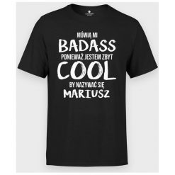 Koszulka Zbyt Cool + imię. T-shirty chłopięce MegaKoszulki, bez wzorów, z bawełny, bez rękawów. Za 59,90 zł.