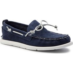 Mokasyny UGG - M Beach Moc Slip-On 1101501 M/ Tnvy. Niebieskie mokasyny męskie Ugg, ze skóry, eleganckie. W wyprzedaży za 389,00 zł.