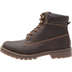 Buty zimowe damskie: Dockers by Gerli Botki sznurowane choco