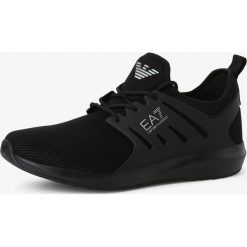 EA7 Emporio Armani - Tenisówki męskie, czarny. Czarne trampki męskie EA7 Emporio Armani, bez wzorów, bez zapięcia. Za 649,95 zł.