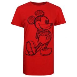 Disney Koszulka Damska M Czerwony. Czerwone koszulki damskie Disney, m, z nadrukiem, bez kołnierzyka. Za 64,00 zł.