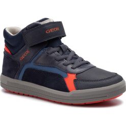 Sneakersy GEOX - J Arzach B. A J944AA 0BCCL C4218 D Navy/Dk Orange. Niebieskie trampki chłopięce Geox, bez wzorów, ze skóry, bez zapięcia. Za 349,00 zł.