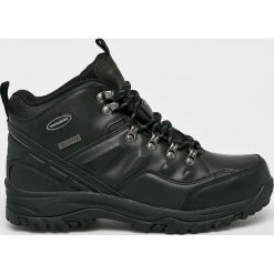 Skechers - Buty. Czarne buty trekkingowe męskie marki Skechers, z materiału, outdoorowe. Za 259,90 zł.