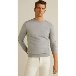 Mango Man - Sweter. Czerwone swetry męskie Mango Man, s, bez wzorów, z wełny, z okrągłym kołnierzem, bez kaptura. W wyprzedaży za 119,90 zł.