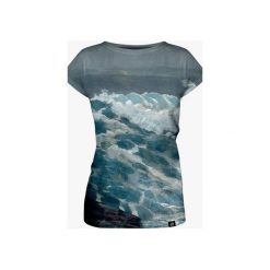 Waves of Painting women's t-shirt. Szare t-shirty damskie marki Mars from venus, s, bez wzorów, bez kołnierzyka. Za 101,40 zł.