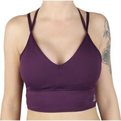 Reebok Les Mills Dance Sports Bra BS4298. Fioletowe biustonosze sportowe damskie Reebok, xs, bez wzorów, z poliesteru. W wyprzedaży za 69,99 zł.