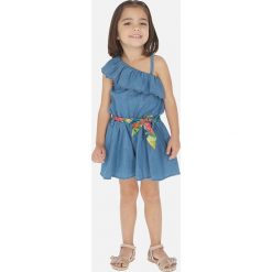 Mayoral - Kombinezon dziecięcy 92-134 cm. Niebieskie kombinezony dziewczęce Mayoral, w paski, z elastanu, bez rękawów. Za 147,90 zł.