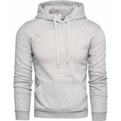 Bluza męska z kapturem szara Recea. Szare bluzy męskie Recea, xl, z bawełny, klasyczne, z kapturem. Za 39,99 zł.