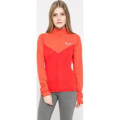 Salewa - Bluza. Pomarańczowe bluzy damskie marki Salewa, s, bez wzorów, z elastanu, z krótkim rękawem, krótkie, bez kaptura. W wyprzedaży za 179,90 zł.