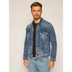 Kurtka jeansowa Tommy Jeans Trucker DM0DM08282. Niebieskie kurtki męskie Tommy Jeans, s, bez wzorów, z jeansu, bez kaptura. Za 449,00 zł.