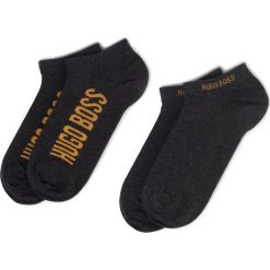 Zestaw 2 par niskich skarpet męskich BOSS - 2P As Logo Cc 50403843 012. Szare skarpetki męskie Boss, bez wzorów, z elastanu. W wyprzedaży za 49,00 zł.
