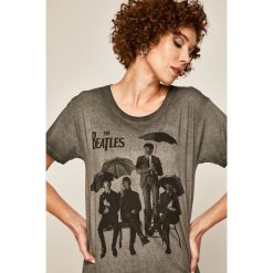 Medicine - T-shirt Music Wall. Szare bluzki damskie MEDICINE, s, z nadrukiem, z bawełny, z okrągłym kołnierzem. Za 69,90 zł.